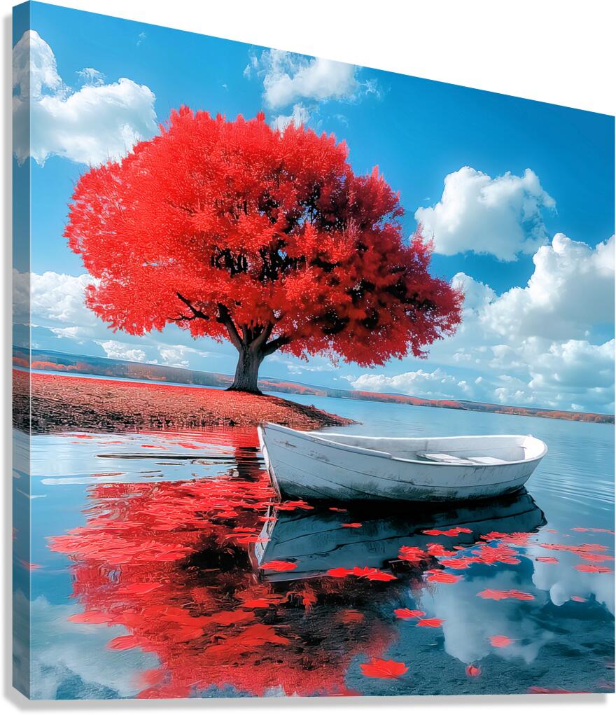 Scarlet Shore Canvas Print