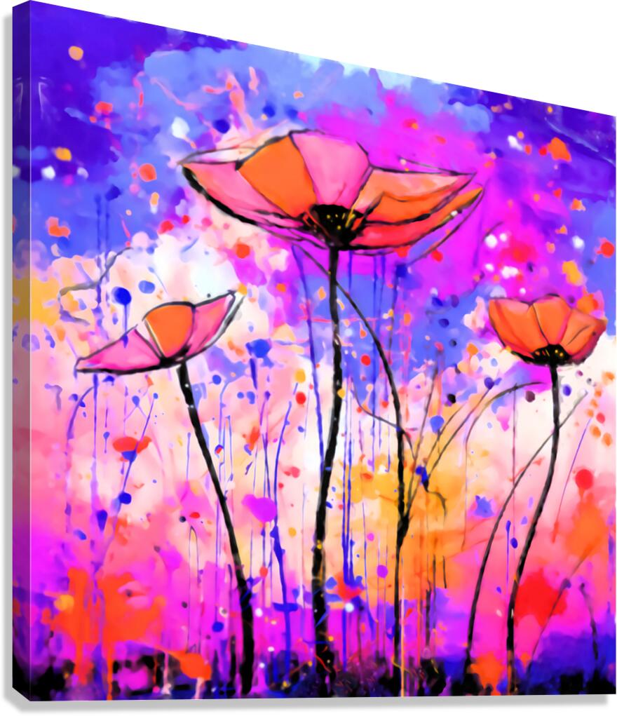 You belong among the wildflowers Canvas Print