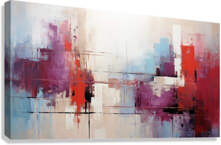 Crosstown Traffic Rough Canvas Print