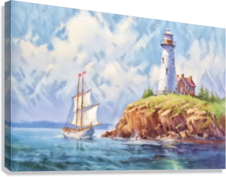 Affable Bluff Canvas Print