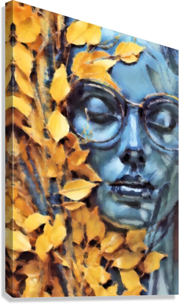 Golden Blues Canvas Print