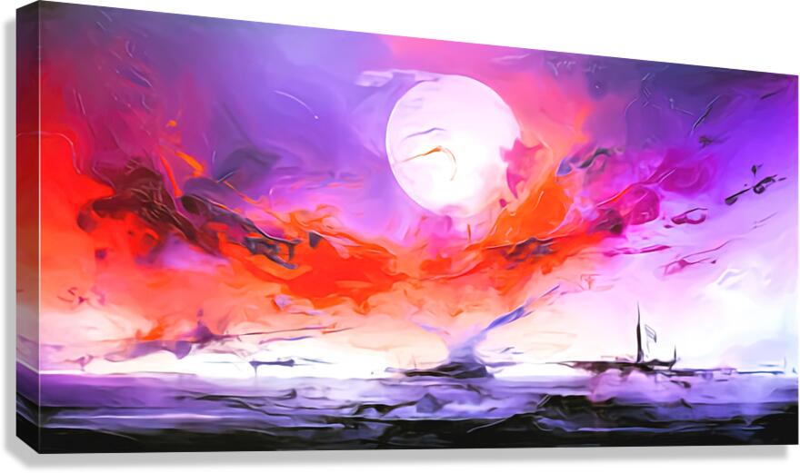 Red Sky at Night Canvas Print