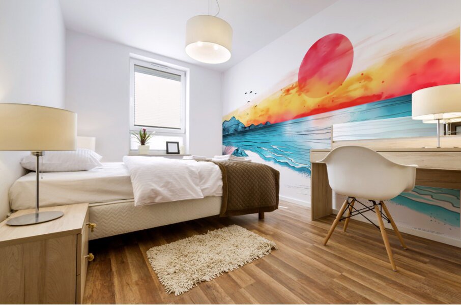 And out of the Red Mural print