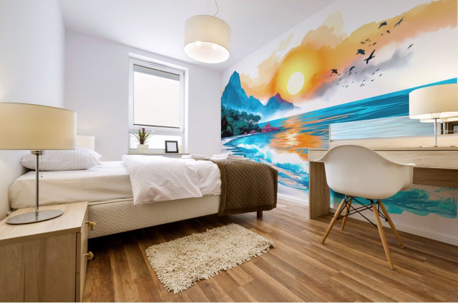 Outside the gilded cage Mural print