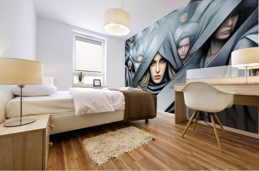 Too Many Mind Mural print