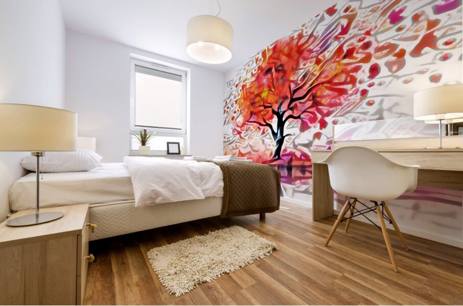 Deco Umbrella Mural print