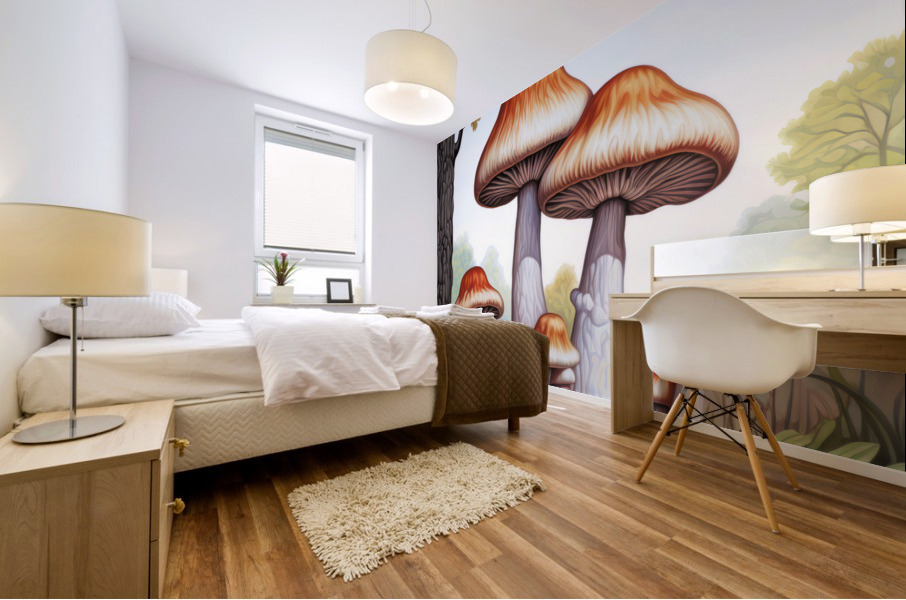 The Shroom Family Mural print