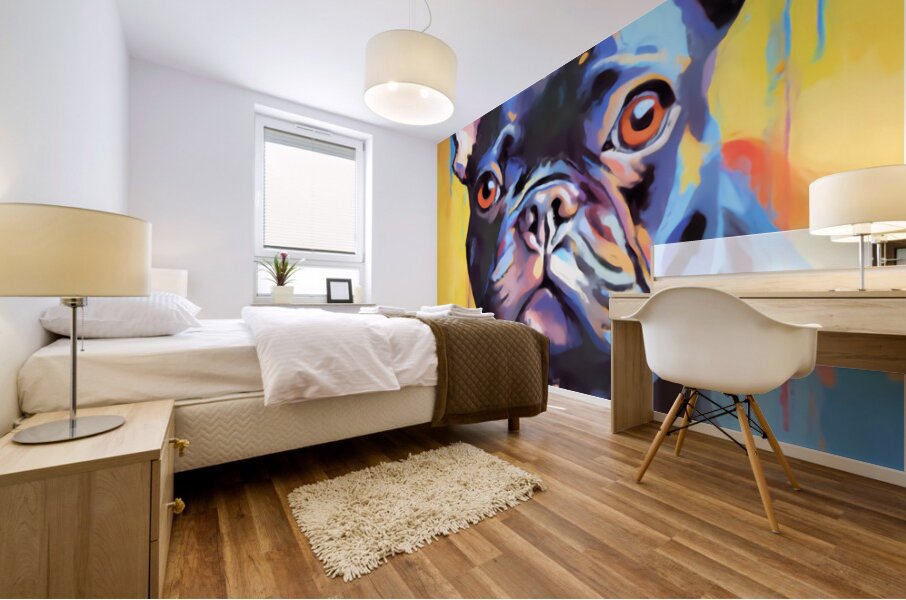 Un Bulldog Mural print