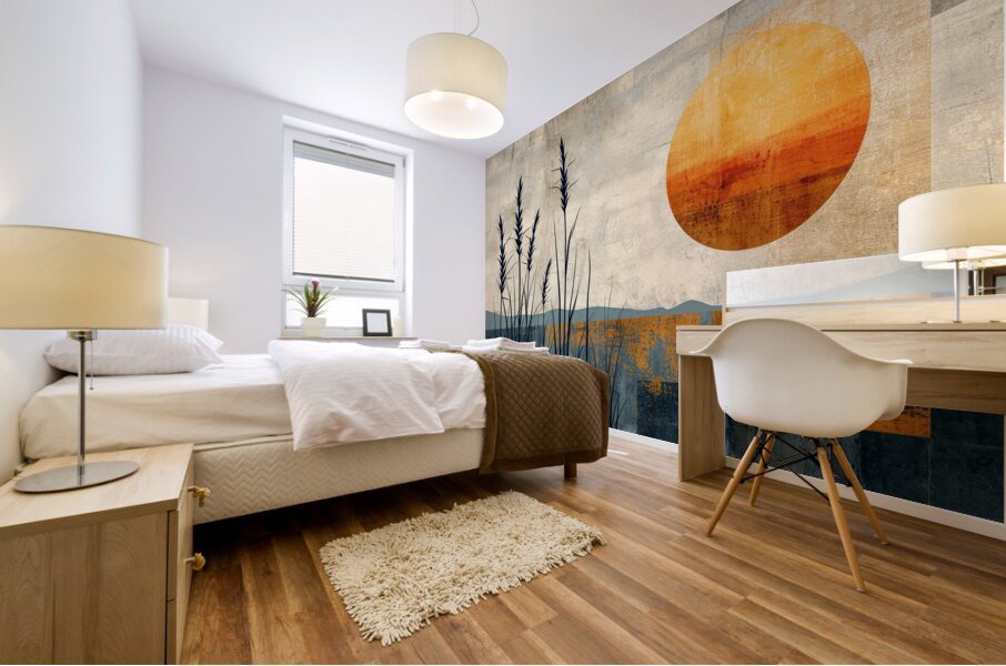 When we walk into Silence Mural print