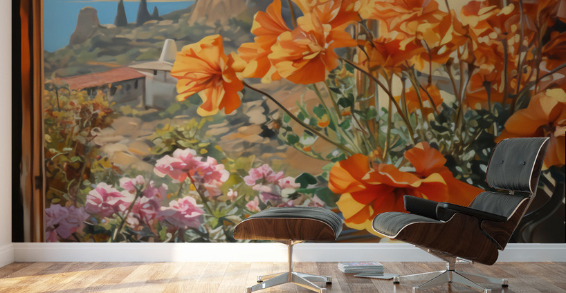 Basking Posy Wall Murals