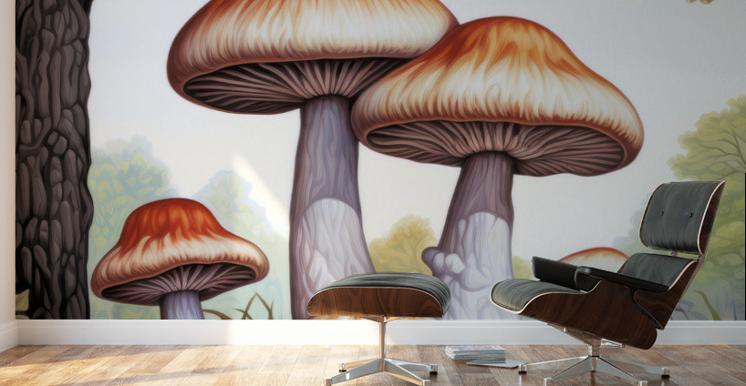 The Shroom Family Wall Murals