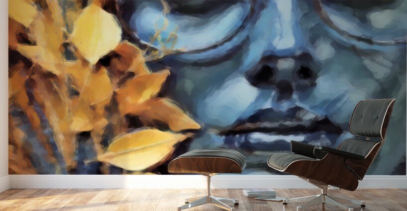Golden Blues Wall Murals