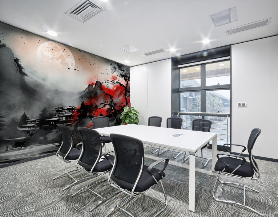 Red Wind Wall Printing