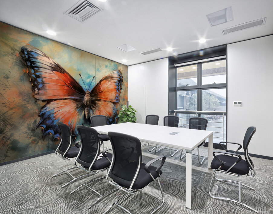 Butterfly Tinct Wall Printing