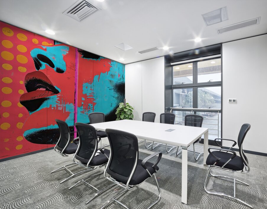 Shadows run from themselves Wall Printing