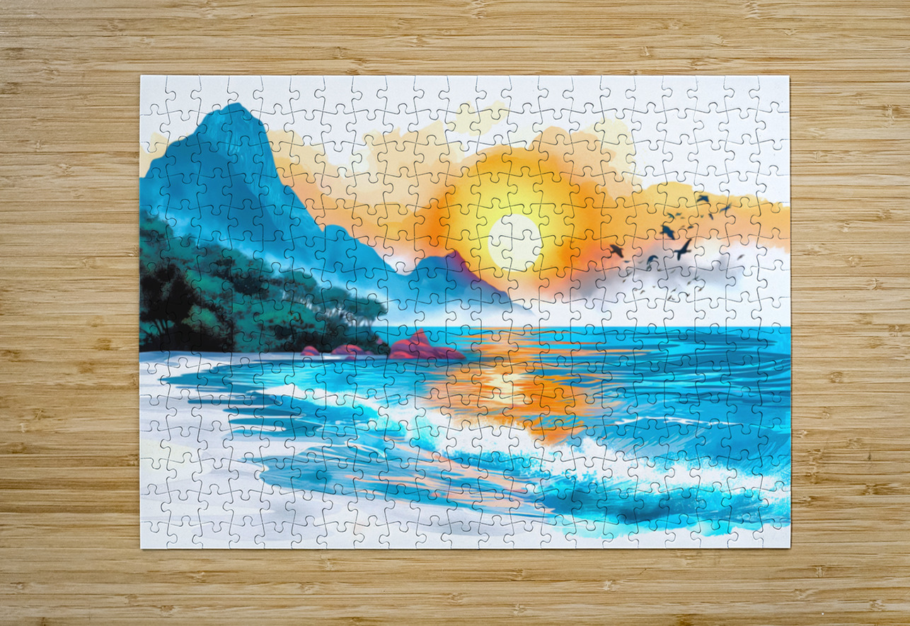 Outside the gilded cage Art by BUCK Puzzle printing