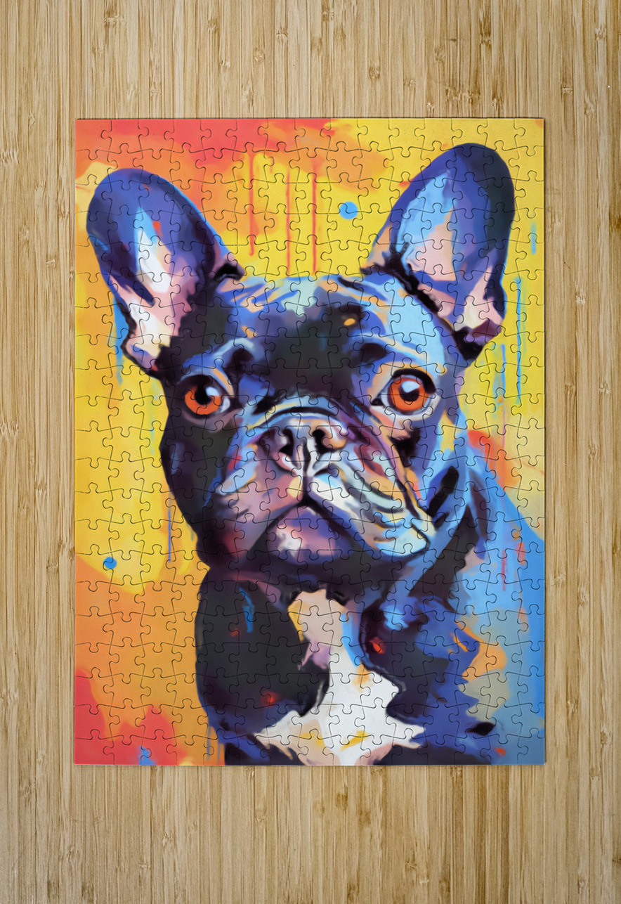 Un Bulldog Art by BUCK Puzzle printing